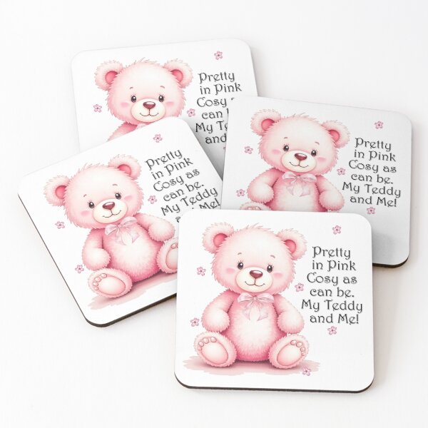 Item preview, Pretty in pink, Cosy as can be. My Bear and Me!  designed and sold by Sonia Jones Art.
