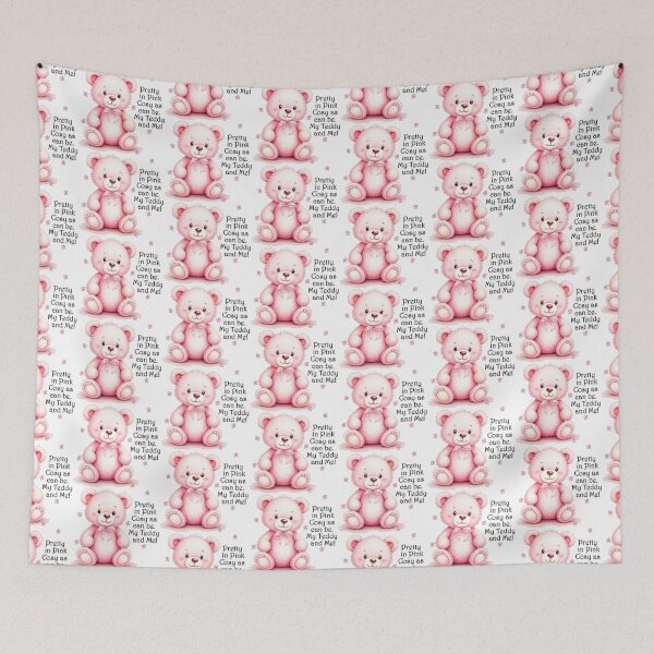 Item preview, Pretty in pink, Cosy as can be. My Bear and Me!  designed and sold by Sonia Jones Art.