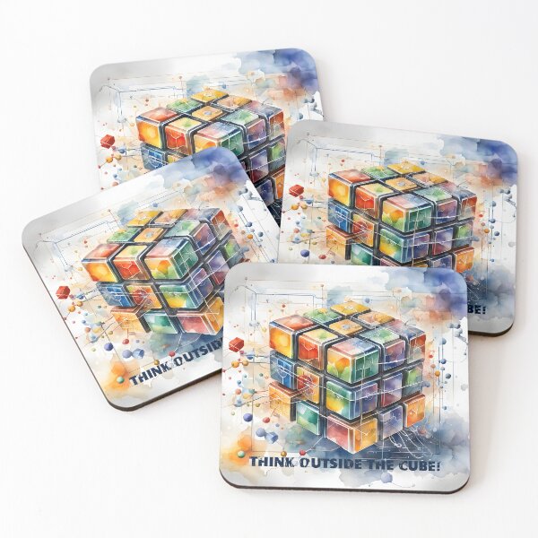 Item preview, Colorful cube - Think outside the cube! designed and sold by REALDesign-Shop.