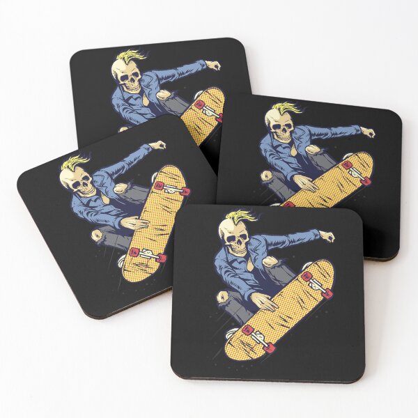 Item preview, Punk skater skull go skateboarding skateboard designed and sold by Skateboarding Fingerboarding BMX.