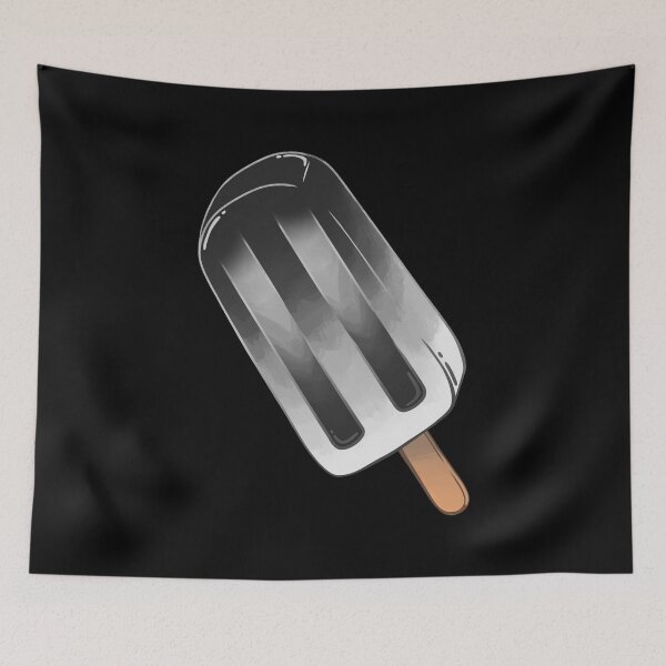 Item preview, Black and White Goth Summer Popsicle designed and sold by Skull Fern.