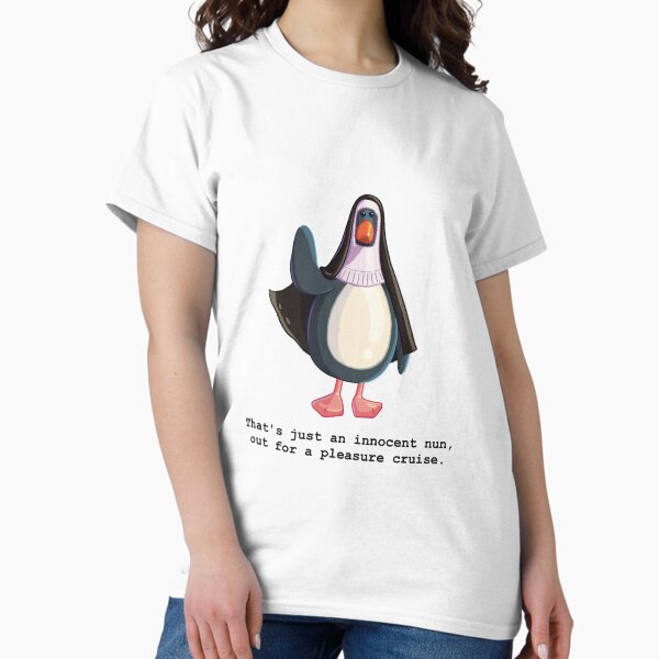 Item preview, Wallace & Gromit Innocent Nun Feathers McGraw (with quote) designed and sold by Sapphic Illustrations.