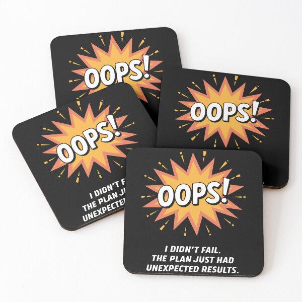 Item preview, Funny Oops Design - The Plan Had Unexpected Results designed and sold by VisualArtsOasis.