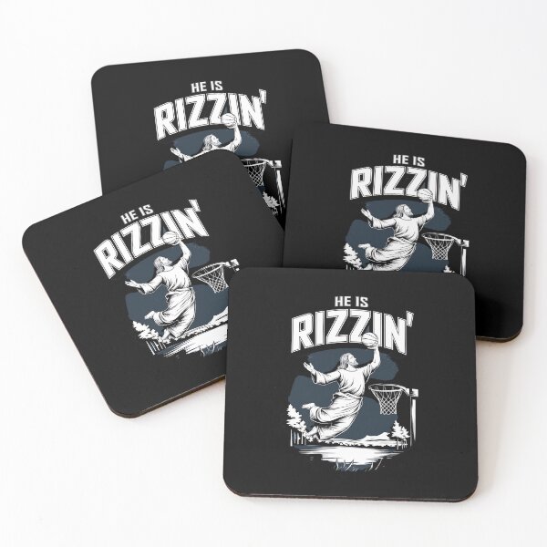 Item preview, He Is Rizzin' Basketball Jesus Funny Sports Design designed and sold by Karsten Stier.