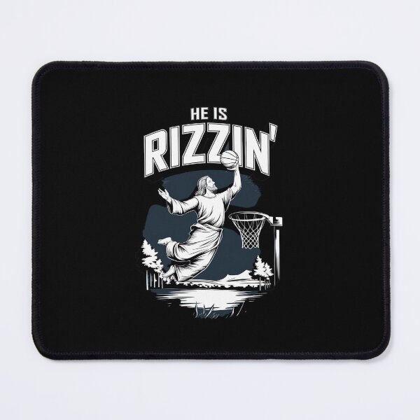 Item preview, He Is Rizzin' Basketball Jesus Funny Sports Design designed and sold by Karsten Stier.