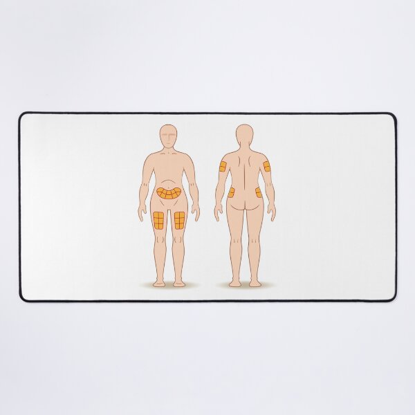 Aperçu de l'œuvre Guide pour l'application d'une injection de caster dans une personne, dans le dos, la cuisse, l'épaule, le ventre, et peut être pour le traitement du diabète ou de la sclérose créée et vendue par LucianoCosmo.