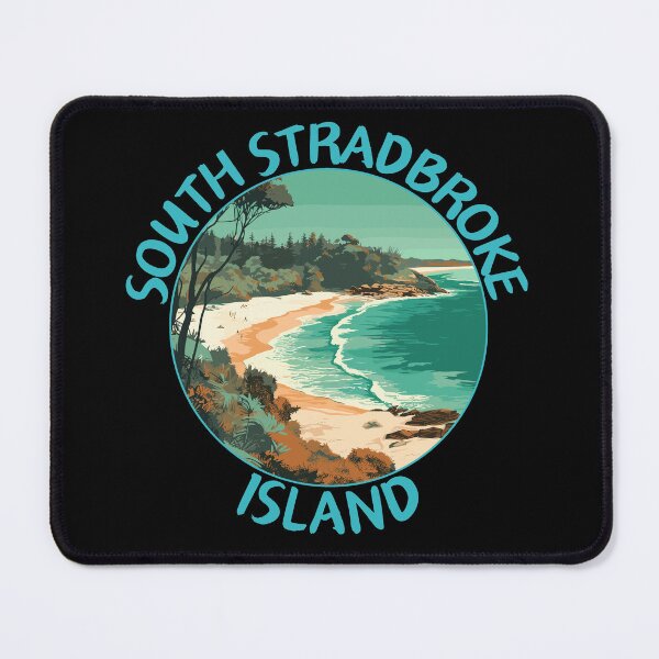 Item preview, South Stradbroke Island in Queensland Australia Retro Travel Art Emblem designed and sold by MaateoDesign.