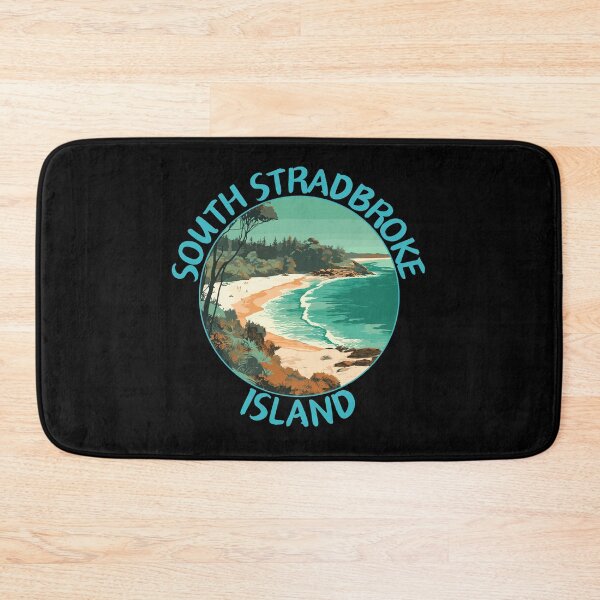 Item preview, South Stradbroke Island in Queensland Australia Retro Travel Art Emblem designed and sold by MaateoDesign.