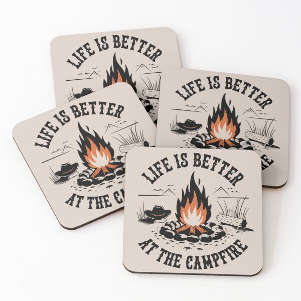 Item preview, Life Is Better by the Fire Design designed and sold by TeeGrit.