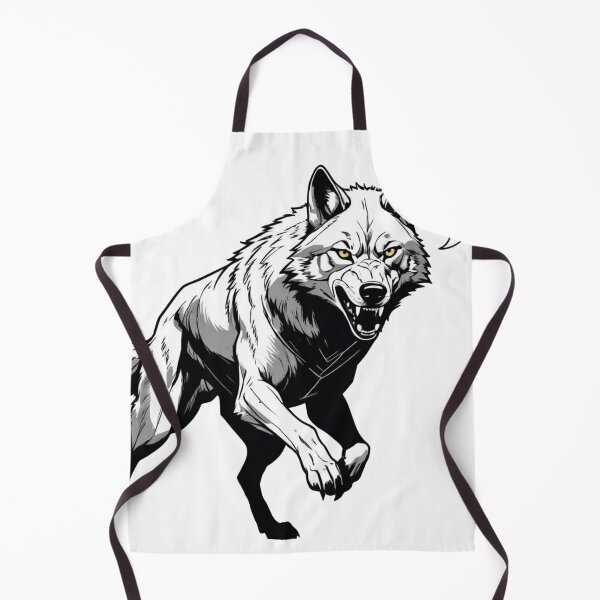 Item preview, Growling Cartoon Wolf designed and sold by RebelPaintBrush.