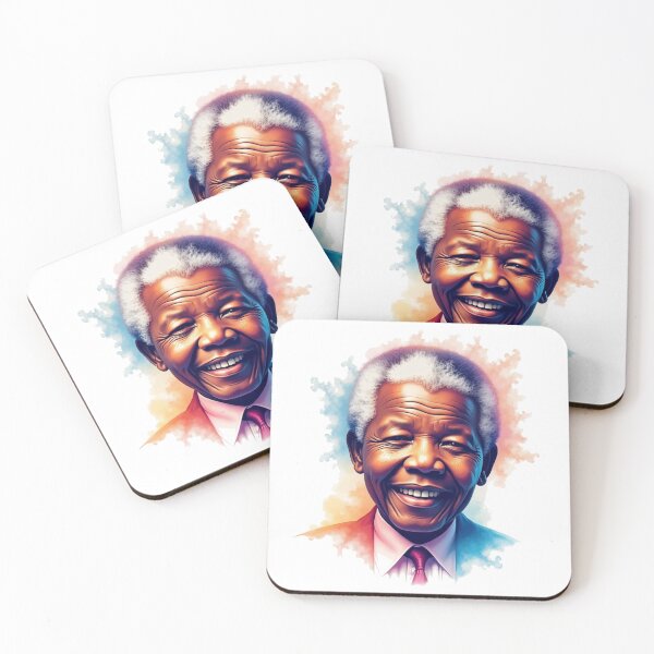 Item preview, Nelson Mandela Minimalist Art designed and sold by BornAnywhereAI.