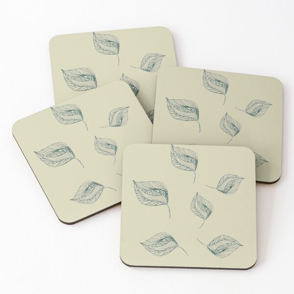 Item preview, Deep Green Leaves Line Art designed and sold by Art Shimmers.