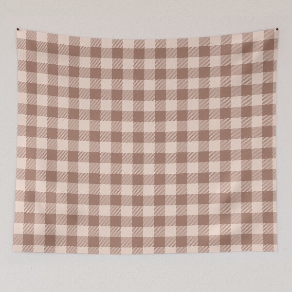 Item preview, Mocha Mousse Seamless Gingham Check Pattern designed and sold by Cathy1207studio.