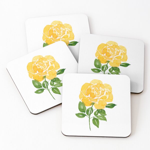 Item preview, Yellow Flower in Watercolor #1 (Rose) designed and sold by andrebalest.art.
