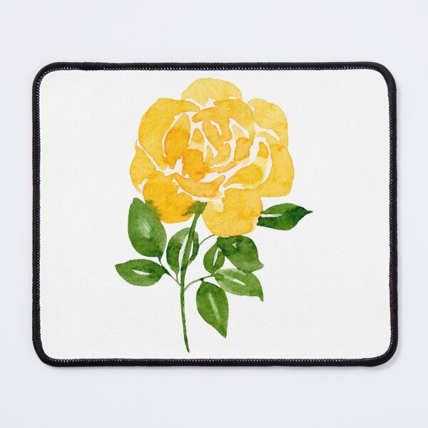 Item preview, Yellow Flower in Watercolor #1 (Rose) designed and sold by andrebalest.art.