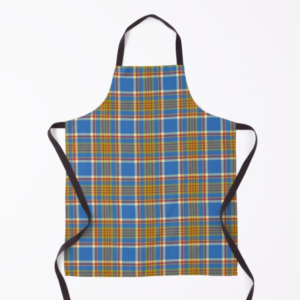 Item preview, 1970s Plaid Pattern | Sky Blue, Rust Red, Cream & Chartreuse, 70s Surfer Style designed and sold by This Is Tartan.