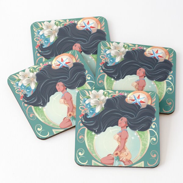 Item preview, Art Nouveau Pocahontas designed and sold by tiffanymarsou.