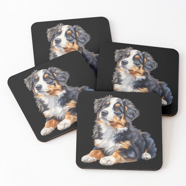 Item preview, Australian Shepherd Puppy designed and sold by VelvetRoom.