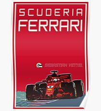 Scuderia Ferrari - Sebastian Vettel Poster