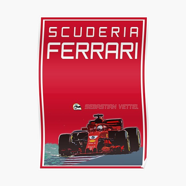 Scuderia Ferrari - Sebastian Vettel Poster