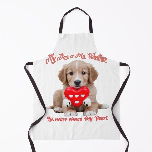 Item preview, My Dog is My Valentine, He never chews My Heart designed and sold by mamolebo.