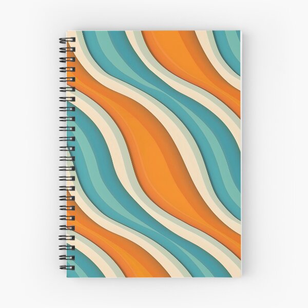 Item preview, Blue Orange Striped Lines Parallel Abstract Waves designed and sold by CoolMantras.