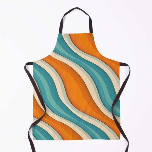 Item preview, Blue Orange Striped Lines Parallel Abstract Waves designed and sold by CoolMantras.