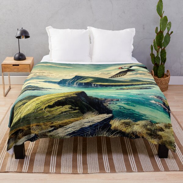 Item preview, Puffin Over Western Ireland designed and sold by Rich La Bonté.