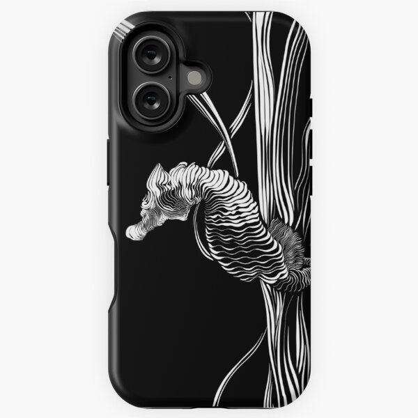Item preview, Seahorse & Seaweed (BLACK) designed and sold by KangWu.