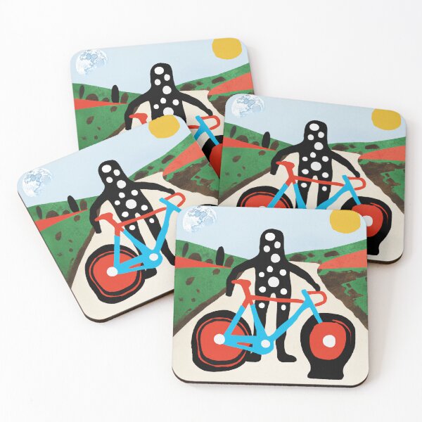Item preview, Polka-Dot Road Bike Rider designed and sold by velocasso.