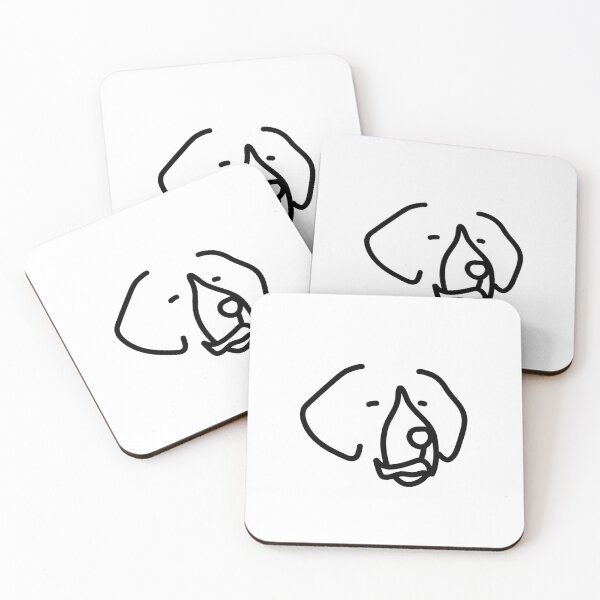 Item preview, Minimalist hound dog art designed and sold by WhackoDesigns.
