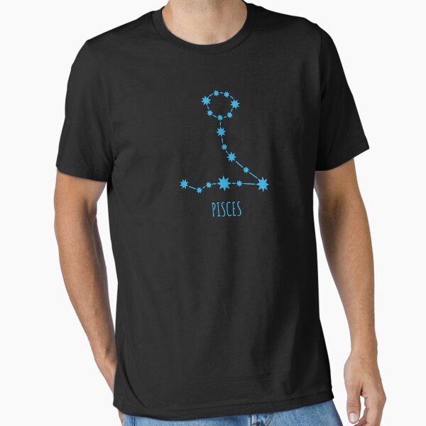 Item preview, Zodiac Sign T-Shirt - Pisces (Blue) designed and sold by thearthurshop.