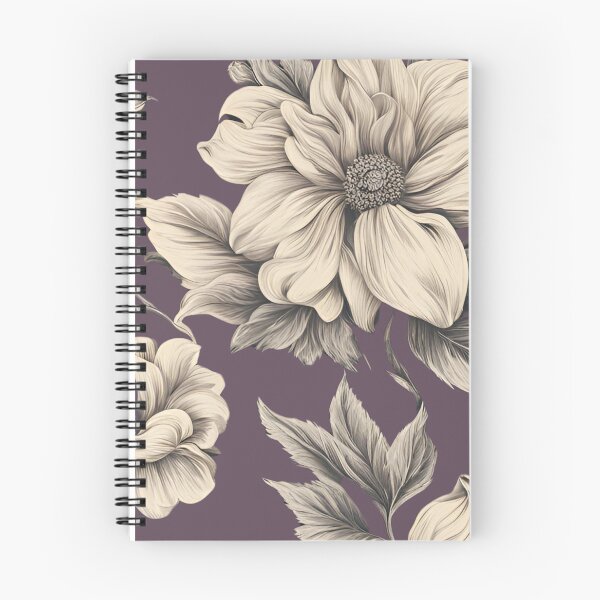Item preview, Floral Nostalgia in Plum: An Antique Design  designed and sold by La Vida Vintage by Bucklebury Row.