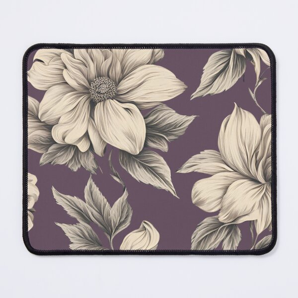 Item preview, Floral Nostalgia in Plum: An Antique Design  designed and sold by La Vida Vintage by Bucklebury Row.