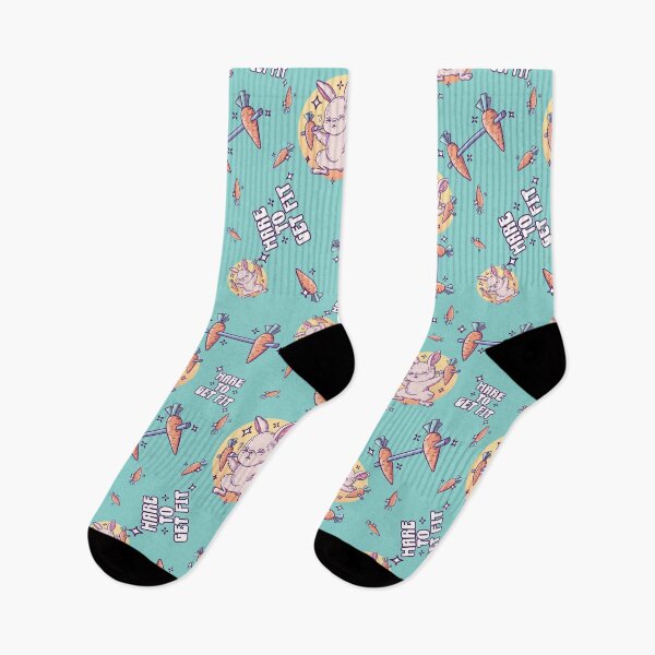 Item preview, Hare to Get Fit Seamless Pattern - Bunny Fitness Pun designed and sold by SPIRIMAL.