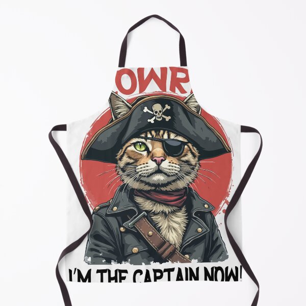 Item preview, Cat Pirate Captain Cool Anime Cat Halloween Outfit Graphic, funny pirate cat, cute cat designed and sold by rich4Design.