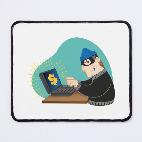 Item preview, Illustration virtual thief breaking into a computer. Ideal for catalogs, informative and institutional material designed and sold by LucianoCosmo.