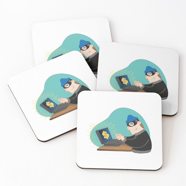 Item preview, Illustration virtual thief breaking into a computer. Ideal for catalogs, informative and institutional material designed and sold by LucianoCosmo.