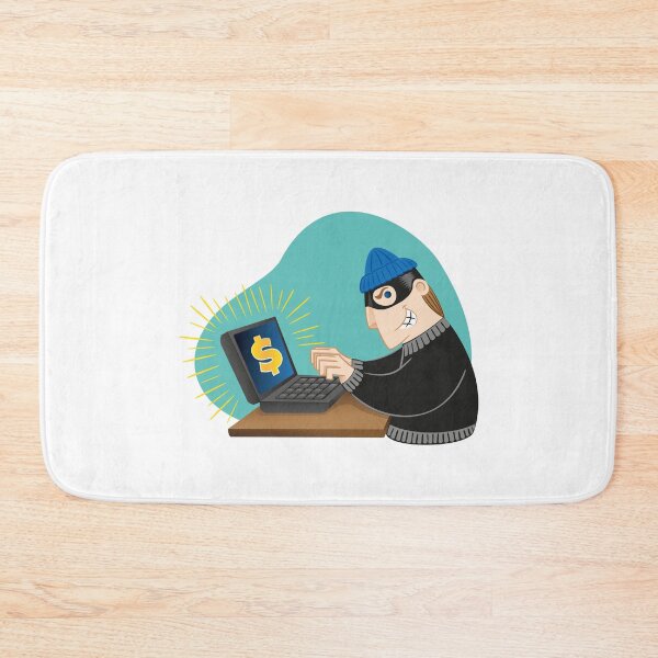 Item preview, Illustration virtual thief breaking into a computer. Ideal for catalogs, informative and institutional material designed and sold by LucianoCosmo.