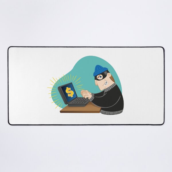 Item preview, Illustration virtual thief breaking into a computer. Ideal for catalogs, informative and institutional material designed and sold by LucianoCosmo.