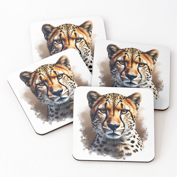 Item preview, Cheetah Wild Animal Face designed and sold by naatala.