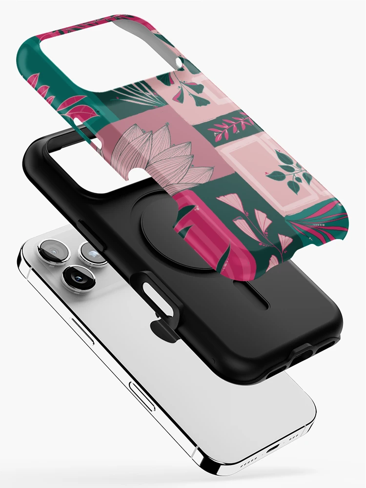 Thumbnail 2 of 4, iPhone Case, Leaf patchwork designed and sold by Ema-R.
