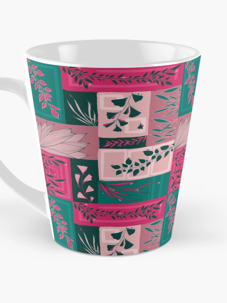 Thumbnail 3 of 4, Coffee Mug, Leaf patchwork designed and sold by Ema-R.