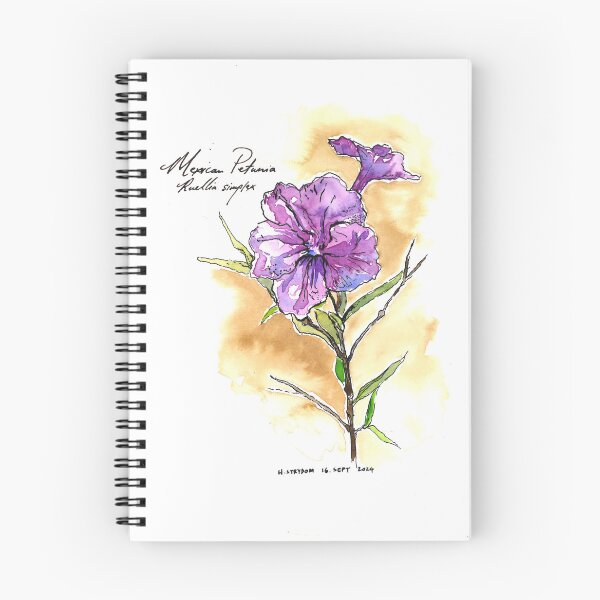Item preview, Mexican Petunia Watercolor Illustration designed and sold by hannooseart.