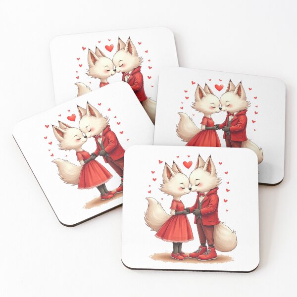Item preview, Valentines day arctic fox designed and sold by Kamoufleur.