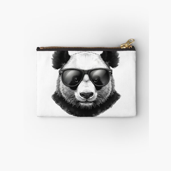Item preview, Realistic drawing of a face of a panda wearing sunglasses designed and sold by naatala.