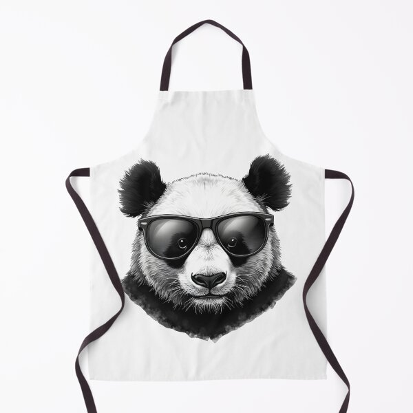 Item preview, Realistic drawing of a face of a panda wearing sunglasses designed and sold by naatala.