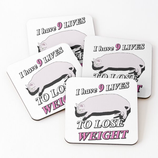 Item preview,  I have 9 lives to lose weight cat designed and sold by Marti-Meloni.