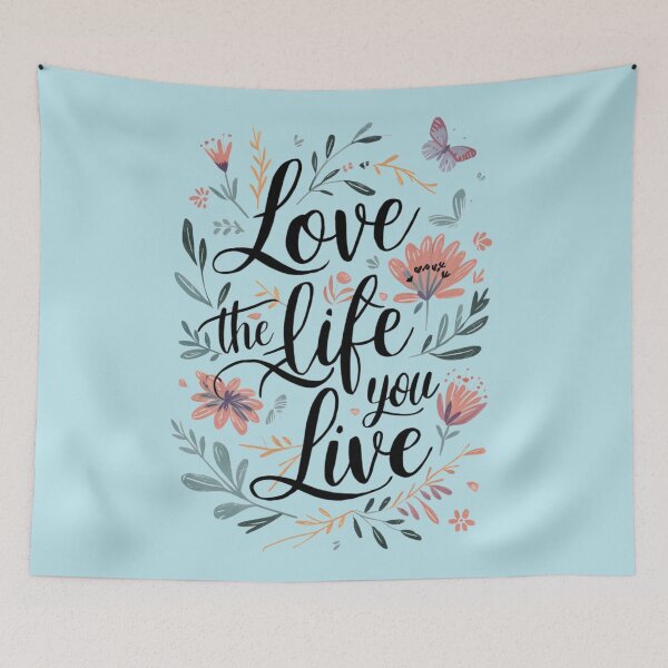 Item preview, Love the life you live  designed and sold by MOONE FLOWER.