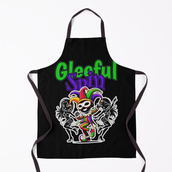 Item preview, Gleeful Spin: The Jester's Ecstatic Whirl, Crimson, Green And Grey designed and sold by SplashTastic.
